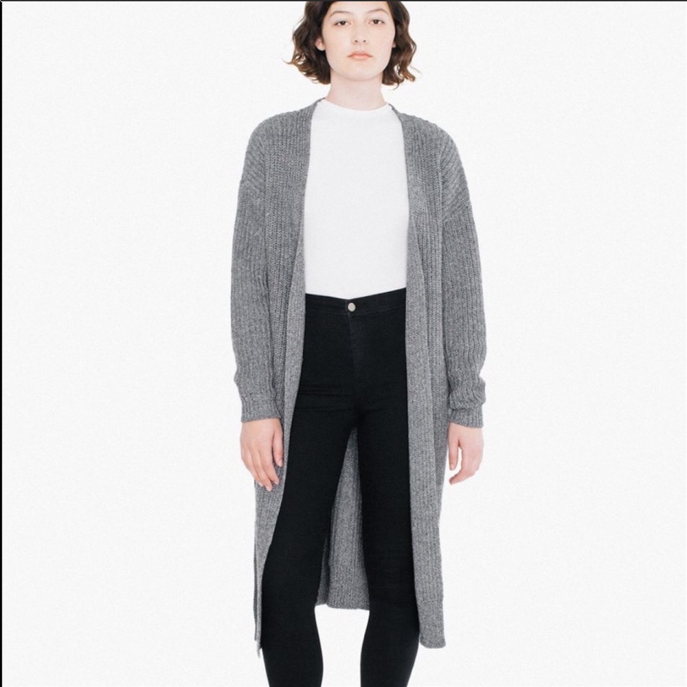 American Apparel long fisherman cardigan